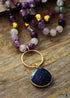 Boho Necklace, Fluorite Lapis